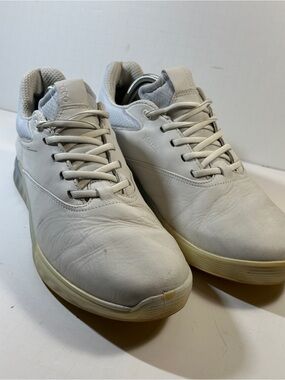 ECCO S-Three Golf Shoes White Leather Waterproof Extra Width Men’s EU44